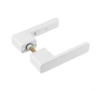 Serratura silenziosa per camera da letto, minimalista in lega di zinco integrata con ingresso senza chiave, chiusura liscia e silenziosa per porte interne, 158 x 32 x 52 mm (bianco)
