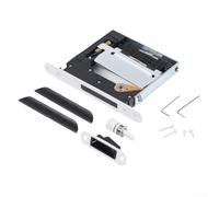 Serratura silenziosa piatta invisibile per uso interno camera da letto con maniglia anti blocco, progettata per mantenere la privacy senza hardware visibile (bianco)