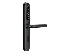 Serratura Smart con Maniglia Intelligente e Controllo via App TTLock - Apertura con Impronta Digitale, Codice o Smartphone - Serratura Elettrica con Cilindro per Cancello Esterno, 72-92mm