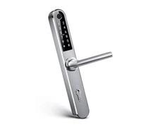 Serratura Smart con Maniglia Intelligente e Controllo via App TTLock - Apertura con Impronta Digitale, Codice o Smartphone - Serratura Elettrica con Cilindro per Porta Interna o Cancello Esterno- 90mm