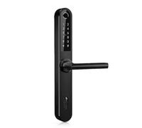 Serratura Smart con Maniglia Intelligente e Controllo via App TTLock - Apertura con Impronta Digitale, Codice o Smartphone - Serratura Elettrica con Cilindro per Porta Interna o Cancello Esterno- 90mm