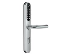 Serratura Smart con Maniglia Intelligente e Controllo via App TTLock - Apertura con Impronta Digitale, Codice o Smartphone - Serratura Elettrica con Cilindro per Cancello Esterno, 72-92mm