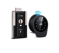 Serratura Smart Serratura elettronica intelligente automatica Serratura biometrica for impronte digitali Codice RIFD Serratura senza chiave con TTlock Porta Casa Ufficio Appartamento(Noir)