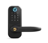 Serratura Smart, Serratura for porta intelligente con impronta digitale elettronica Password Sblocca serrature for tastiera for la maniglia della porta di protezione della sicurezza domestica(Noir)