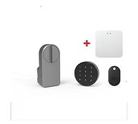 Serratura Smart Smart Door Lock Password digitale Installazione adesivo intelligente compatibile con Tuya Smart Electronic Door Lock Porta Casa Ufficio Appartamento(A set)