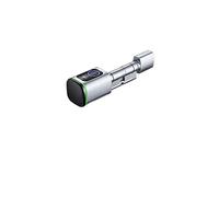 Serratura Smart Tuya APP Fingerprint Card Euro Thumbturn Cylinder Lock Serratura elettronica intelligente Sostituzione senza chiave digitale Porta Casa Ufficio Appartamento(Silver,A 40 B 40)