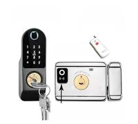 Serratura Smart, Tuya App Smart Lock Double Side Fingerprint Lock Sicurezza impermeabile Home Lock Password digitale RFID Keyless Entry Door Lock ,Smart Lock Facile da Installare(Standard (no app))