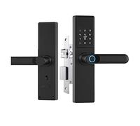 Serratura Smart, Tuya Smart Lock Serratura elettronica Password digitale Biometria Blocco porta con impronte digitali APP Sblocco remoto Blocco senza chiave(22x185)