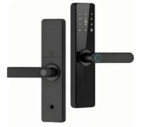 Serratura Smart WiFi F17 - Impronta digitale/Card/PIN/Chiave meccanica/App, Ricarica USB di emergenza, Maniglia reversibile, per porte 40-70 mm