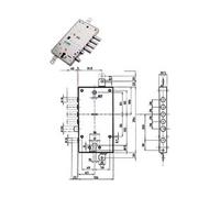 SERRATURA TRIPL. APPLIC. MULTIF. SCR. CIL. EU. + D/MAPPA BLIND. 54597 mm.60 ...