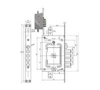 Serratura Tripl. Infilare C Scr. Multif. D m + D m Blind Cod 384339