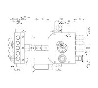SERRATURA TRIPLICE ART. 530 Sx E 63 - mm 132 x 146