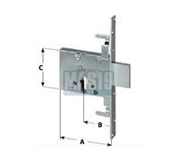 SERRATURA TRIPLICE CISA ART.56016.70 A CILINDRO EUROPEO