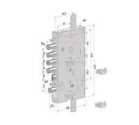 Serratura Triplice P Porte Blindate Cilindro Europeo Reversibile 268