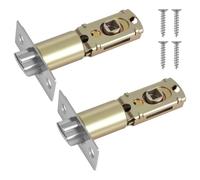 Serratura Tubolare, 2 Pezzi Chiavistello Tubolare a Mortasa, Serrature Tubolari con Angolo di Rotazione di 45° e 4 Viti, per Porte Interne, Camera da Letto, Bagno