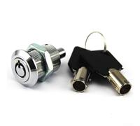 Serratura tubolare filettata a camma da 19 mm, serratura a cilindro per cassette delle lettere, per porte, cassetti, armadi, cassette delle lettere con chiavi uguali (aperta in modo completo)