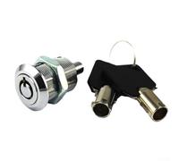 Serratura tubolare filettata a camma da 19 mm, serratura a cilindro per cassette delle lettere per porte, cassetti, armadietti, cassette delle lettere con chiavi uguali (non si aprono reciprocamente)