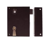 SERRATURA VERTICALE BRONZATA SCROCCO E CATENACCIO art. 185 BONAITI