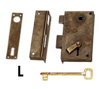 Serratura verticale da applicare con scrocco e catenaccio Redosso