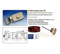 SERRATURA WALLY 340B SOLO MANDATA Entr. mm.70 COMPLETA DI CILINDRO STACCATO