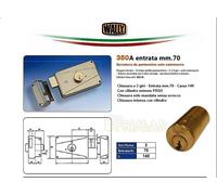 SERRATURA WALLY 350 A SOLO MANDATA Entrata mm.70 COMPLETA DI CILINDRO FISSO