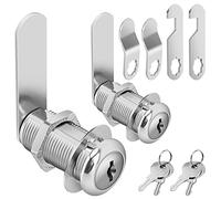 Serrature a camma per armadietti con chiave simile, cilindro da 3,5 cm di lunghezza, si adatta a pannelli di spessore massimo 3,8 cm, set di ricambio per file e cassetti, serrature di archiviazione