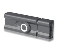 Serrature a chiavistello per porta 150mm in lega di alluminio, chiavistello scorrevole con montaggio adesivo, serrature scorrevoli per la sicurezza domestica per legno, metallo, vetro e altro (grigio)