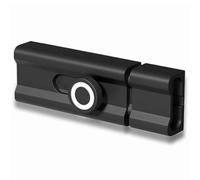 Serrature a chiavistello per porta 150mm in lega di alluminio, chiavistello scorrevole con montaggio adesivo, serrature scorrevoli per la sicurezza domestica per legno, metallo, vetro e altro (nero)