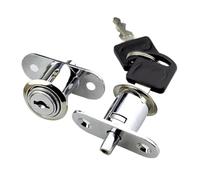 Serrature a cilindro a camma utili 23/32 mm Chiavistello for porta con linguetta for armadio in legno Porta scorrevole con chiave Ferramenta for mobili in lega 1 pz(23mm)