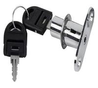 Serrature a Cilindro, Serratura for Mobili, 2 Pezzi Utili a a Camma 23/32mm Chiavistello for Porta con Linguetta for Armadietto in Legno Scorrevole for Guardaroba Chiave Ferramenta for in Lega(23mm)