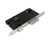 Serrature a ghigliottina, 1 set di serratura for porta del balcone piatta in lega di alluminio con corpo in acciaio inossidabile 85(6085)