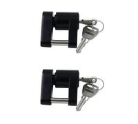 Serrature a perno per rimorchio, 1/4", colore nero, per furto su rimorchi e camion