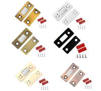 Serrature a ventosa per porte in metallo, 4 set di magneti invisibili per armadi e cassettiere (bronzo verde)