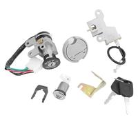 serrature avviamento Per ciclomotore Per GY6 Per 49cc 50cc Motocicletta Cilindro Accensione Interruttore Blocco Completo 5 Fili Chiavi Kit