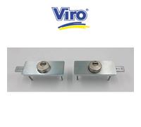 Serrature corazzate laterali in coppia per serrande Viro art. 8272/8273 SENZA CILINDRO