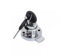 Serrature d'acciaio laminate a freddo della camma, serratura rotonda d'argento di sicurezza della porta dell'armadietto del cassetto della mobilia con 2 chiavi, diametro 40mm