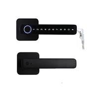 Serrature delle Porte, Maniglia for porta intelligente Password for impronte digitali Sblocca da remoto Blocco digitale App Tuya Ingresso senza chiave for porte Serratura elettronica intelligente(3300