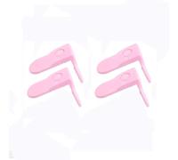 Serrature di sicurezza a prova di bambino, 4 pezzi, serrature di sicurezza per armadietti con adesivo, serrature angolari a prova di bambino per armadi da cucina, cassetti e frigoriferi, rosa