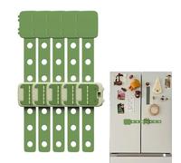 Serrature di sicurezza per bambini - Set di 5 strisce di sicurezza adesive con design e cartone animato, per bambini con lunghezza regolabile, per freezer, frigo, fornello, forno e mobili