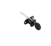 Serrature di sicurezza per cassette postali Serrature for Armadietti 4 Set Cilindro A Camma In Lega Di Zinco Tripla Chiusura Con Chiave Home Office 16mm/19mm(Black-19mm)