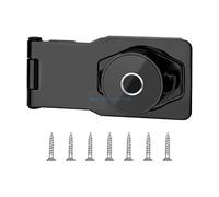 Serrature di sicurezza per cassette postali Set Di Serrature Hasp Con Chiave Da 5 Pollici In Metallo Multicolore for La Sicurezza Della Porta Del Capannone Cassetto Dell'armadio(Black)