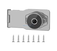 Serrature di sicurezza per cassette postali Set Di Serrature Hasp Con Chiave Da 5 Pollici In Metallo Multicolore for La Sicurezza Della Porta Del Capannone Cassetto Dell'armadio(Silver)