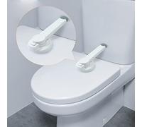 Serrature di Toilette, 2 Pack Serratura del Sedile del Water a Prova di Bambino per Bagno, Serratura del Coperchio del Water con Chiusura a Battente a Prova di Bambino, Installazione Rapida.