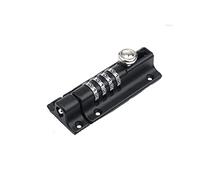 Serrature e chiusure for porte Blocco password in lega di zinco Bullone d'argento nero Chiusura for porta di sicurezza Combinazione di chiavi Lucchetto for porte in legno for esterni(Silver)