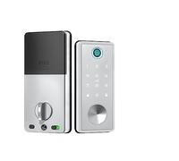 Serrature elettroniche automatiche con impronta digitale, password intelligente, codice della carta, accesso senza chiave, app Tuya WiFi o Ttlock(Silver Tuya Wifi App)