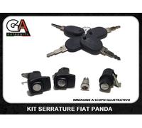 Serrature Fiat Panda 141 Serratura Portellone Cofano Cilindretto 4 Chiavi
