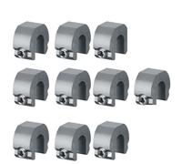 Serrature for porte scorrevoli for finestre Tappo for serratura in lega di alluminio da 10 pezzi Multicolor(Gray)