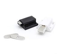 Serrature magnetiche per armadietti, 4 pezzi di ferramenta magnetica for mobili da cucina, for aprire le ante delle porte, for armadietti e guardaroba