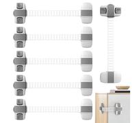 Serrature per armadi con sicurezza per bambini, a prova di bambino, 6 lucchetti per armadi, sicurezza per bambini, sicurezza per cassetti, armadi