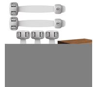 Serrature per armadi e cassetti, serrature di sicurezza per armadietti, 5 pezzi serrature per cassetti a prova di serrature per armadietti, serratura di sicurezza della porta flessibile, serrature di